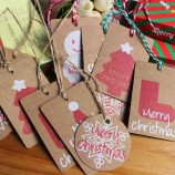 Cartoline di Natale auguri regalo di festa cartellino per Natale Capodanno regalo biglietto d'auguri