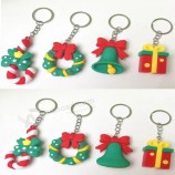 Nouvelle série de Noël poupée porte-clés Pendentif de dessin animé de Noël petits cadeaux porte-clés en PVC souple pour les activités festives