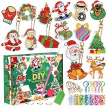 Llavero de pintura de diamantes de Navidad Acrílico de bricolaje 5d taladro de mano caja ciega Dropshipping