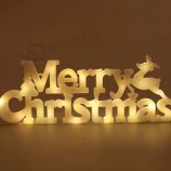 2024クロスボーダークリスマスデコレーションクリスマスリースアクセサリーメリークリスマス3次元レターライト