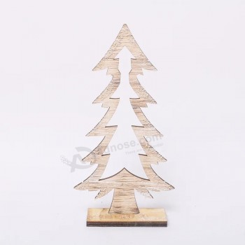 Vendita calda nuova decorazione appesa in legno Buon Natale lettere design per le festività natalizie