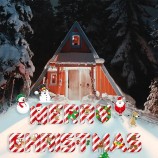 Decorazione di festa Outdoor impermeabile in plastica pupazzo di neve lettere Yard Sign Decoration Natale