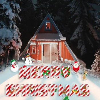 Decorazione di festa Outdoor impermeabile in plastica pupazzo di neve lettere Yard Sign Decoration Natale