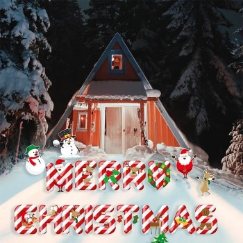 Holiday Decoration Outdoor Waterproof Plastic Snowman Letters Yard Sign Decoration Christmas