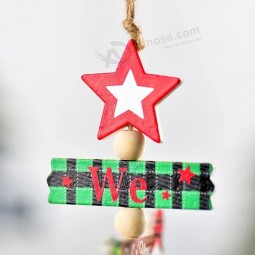 Weihnachtsbaum Buchstaben hängen hölzern Tag hölzerner Weihnachtsbaum Anhänger