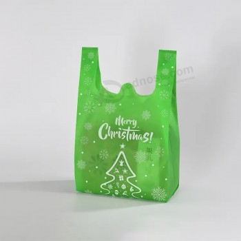 卸売プロモーションカスタムクリスマス不織布ショッピングバッグ