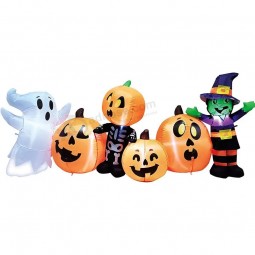 Halloween Inflatables Outdoor met LED Yard Enge Clown Spin Pompoen Vakantie Opblaasbaar Model Halloween Decoratie