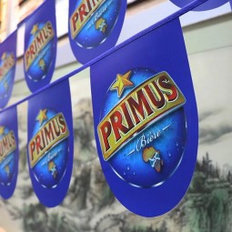 Atacado Personalizado Impressão Do Logotipo Flâmula Forma Da Corda Bunting Bandeira De PVC