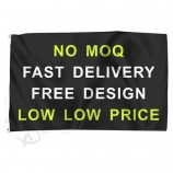 Hoge kwaliteit Lage prijs Promotionele sport aangepaste logo print 3 bij 5 voet Outdoor nuttige nylon stof aangepaste vlag