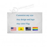 Vários tamanhos e designs personalizados impressos bandeira publicitária com ilhós