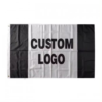 promoción bandera personalizada al aire libre sublimación de 3x5 pies en blanco banner personalizado diseño personalizado cualquier logotipo que vuela bandera personalizada de 3x5