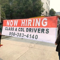 Banner de cerca de malha flexível de tecido personalizado de publicidade digital com vinil de PVC opcional