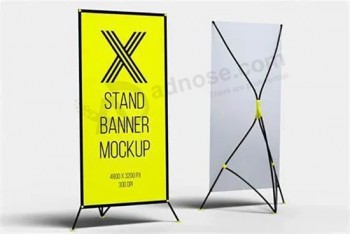 Design personalizzato premium X-banner stand servizio di stampa di diverse dimensioni x stand banner