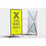 Servicio de impresión de stand X-banner premium de diseño personalizado, banner x tamaño diferente