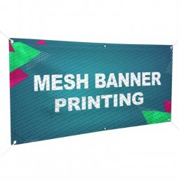 Produttori Personalizzato Pvc Flex Vinile Logo Banner Mesh Fence Banner Stage Outdoor Stampa Segni