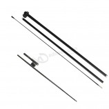 Commerci all'ingrosso personalizzate 2,8 m 3,4 m 4,5 m 5,5 m in alluminio fibra di vetro piuma a goccia Beach flag pole kit con base e borse per stand