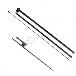 Custom Wholesales 2,8 m 3,4 m 4,5 m 5,5 m Aluminium Fiberglas Teardrop Feder Beach Flag Pole Kit mit Basis und Stand Bags