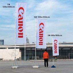 Bannière de drapeau télescopique de haute qualité 5M mât de drapeau géant bon marché avec base d’eau