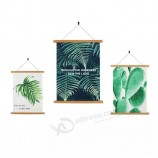 banderín de lienzo en blanco esmalte estandartes de alfiler para colgar en la pared decoración de bricolaje lino, banner de guardería de lino encargo bandera de lona personalizada