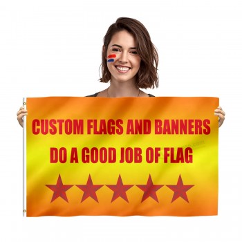 Aangepaste promotievlag 3x5ft aangepaste sublimatie lege logo banner elk ontwerp buiten vliegende vlag 4x6 vlaggen aangepaste banner