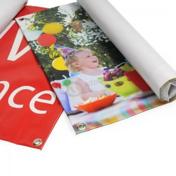 Van de de Banner 13oz van douanepvc op zwaar werk berekende pvc het Metaalomhulsels van de Tekenbanner voor het Vieren van Reclamerichting