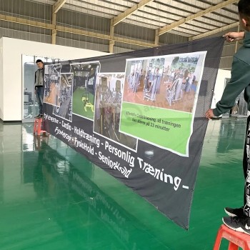 定制户外广告网眼布 PVC 乙烯基印刷横幅促销建筑围栏印刷升华横幅