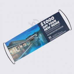 Commercio all'ingrosso Custom Design Hand Scrolling Banner Pubblicità Cheering Fan Banner 2 colori 2 stampa laterale con alta qualità e qualsiasi dimensione