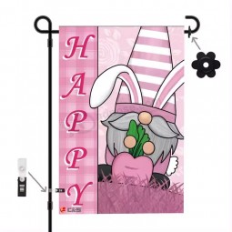 Sublimation Custom Niedriger Preis saisonaler Urlaub hohe Qualität Ostern 12x18 Zoll Gartenflagge
