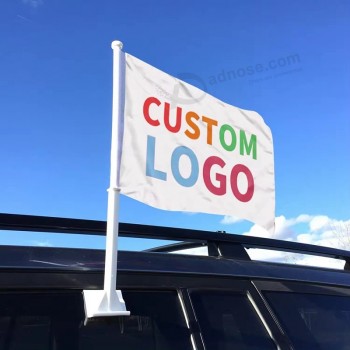 カスタムロゴナショナルスタイルフラッグブランクプリントインプリント12X18サイズの車の旗