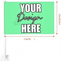 Custom Personalized Car Window Flag with your Picture Logo Text Flag for Patriotic Sports Events Parades
