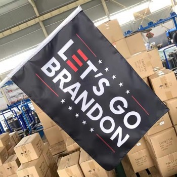 Fabriek op maat gemaakte groothandel auto raam wassen vlag teken stok 12x18inch auto vlag polyester auto opknoping vlaggen