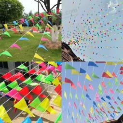 Su misura Multi colore triangolo Bunting Flag Striscioni Bandiera Pennant Banner Bandiere con alta qualità e qualsiasi dimensione