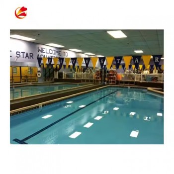 Commercio all'ingrosso Vari Design Logo Stampato Evento Display Gagliardetto Triangolo Bunting Backstroke Bandiere con alta qualità e qualsiasi dimensione