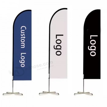 Commercio all'ingrosso Display Pubblicitario Spiaggia Bandiera a goccia Feather Bande Design personalizzato Logo Striscioni per esterni