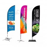 Factory Advertising Tear Drop Flying Feather Custom Banner Beach Flag flags banners & display accessories