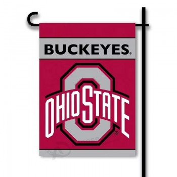 사용자 정의 NCAA 오하이오 주 Buckeye 양면 하우스 플래그 가든 플래그