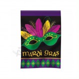 Conception personnalisée Mardi Gras Garden House drapeau double face