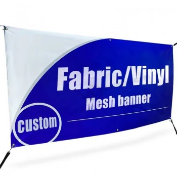 Banner stampato personalizzato a colori Stampa digitale Flex Vinyl Mesh Banner Signs Banner Banner in PVC per pubblicità all'aperto personalizzato