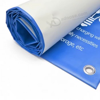 Van de de stofpvc van het douane openluchtreclamenetwerk de banner voor de bedrukking van de bevorderingsbouw omheining gedrukte sublimatiebanner