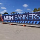 Valla exterior de gran formato, resistente al agua personalizada, impresión a prueba de sol, banner de malla de vinilo de PVC