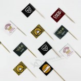 Оптовая продажа флага зубочистки для вечеринок украшение еды зубочистка флаг на заказ гамбургер стейк кекс 