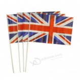 Outdoor Cheap Logo Printed Small Competitive Price Small Hand Flag Hand Waving Flags