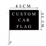 Huiyi Nouvelle arrivée 2023 personnalisé 30 * 45 drapeau de voiture personnalisé Mini drapeau de pays à main promotionnel pour voiture