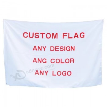 Banderas de bandera personalizadas de fábrica de China al mejor precio, banderas impresas digitales, poliéster de bandera de 3 m personalizado para eventos al aire libre