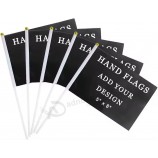 Bandiera personalizzata del bastone Piccole bandiere Mini personalizzate Bandiera sventolante a mano con palo di plastica