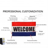 Promozione Bandiera personalizzata all'aperto 3x5ft sublimazione in bianco banner personalizzato design personalizzato qualsiasi logo volante 3x5 ft bandiera personalizzata