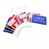 kundenspezifische Autoflagge Fenster Clips Polyester benutzerdefinierte leere Sublimation Autoflagge für Autofenster