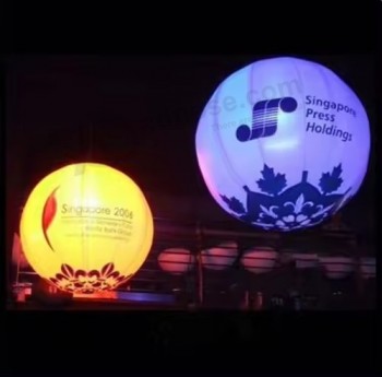 Pallone gigante dell'elio del LED che cambia colore, palloncino gonfiabile di illuminazione per la pubblicità