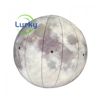 Outdoor Advertising Inflatable Moon Balloon Commercial LED Light Ball Inflatable Large Earth For Decoration