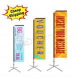 Promotion flying rectangle shape beach flag vierge chair personalized blank feather flag printing heavy duty teardrop banner